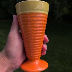 Trisa Stoneware Ice Cream Parfait Sundae Dessert Dish Orange Yellow Replacement